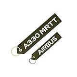 AIRBUS【A330 MRTT/AIRBUS】 エアバス 刺繍 キーリング （カーキグリーン）