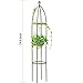 100% Metal Obelisk Garden Trellis 6.3 Feet Tall Sturdy Plant Support for Climbing Vines and Flowers Stands,1pc Upgrade (Bronze, Large)
