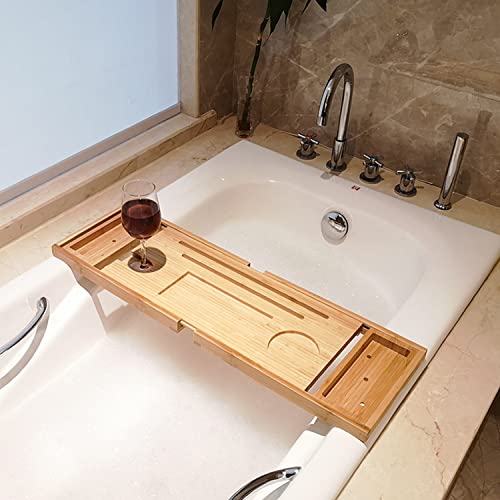 Bañera extensible con soporte para libro y tablet caddy organizador 3
