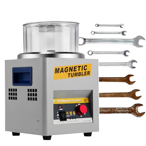 Magnetic Jewelry Polisher, Jewelry Polishing Machine, 800G Professional Drum Polisher, Bi-Directional Rotation 2000Rpm, For Jeweler, Jewelry Shop,110V