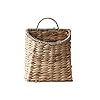 Woven hanging basket water hyacinth hanging wall basket wicker handmade baskets for garden farmhouse home seagrass mouth  urban country home decor