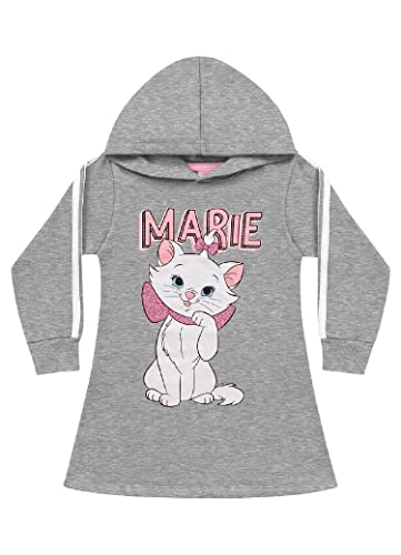Vestido Manga Longa Com Capuz em Moletom Marie, Meninas, Fakini, Cinza, 6 (até 8)