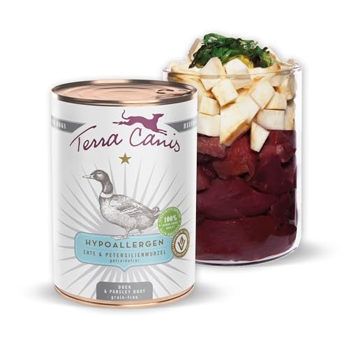 Produktbild von Terra Canis Ente mit Petersilienwurzel Hypoallergen Nassfutter - 6 x 400 g
