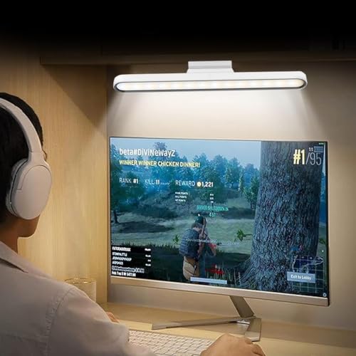 Image of Magnetic LED Cabinet Light with Rechargeable 2000 mAh Battery - Touch Control Dimmable Under Cabinet Lighting for Wardrobe, Study Table, Kitchen Shelves, Closet and Wall Mount Use