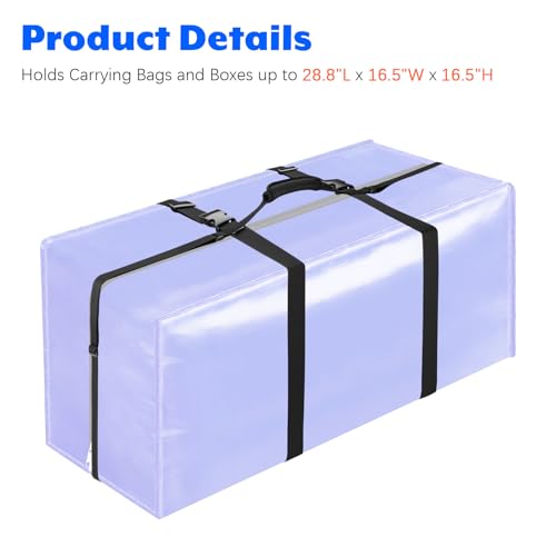 Image of Moving Bags Carrying Strap with Handle, Heavy Duty Moving Boxes Lashing Strap Holder, Adjustable Belt Cross Style Carry Straps for Safely Moving and Lifting Heavy Boxes, Storage Totes, Groceries