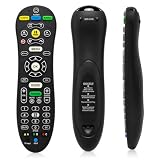 Universal TV Remote Control, Easy Setup Replacement Remote, Compatible with U-Verse S30-S1B Receiver, Smart TVs, Streaming Devices, Cable Boxes, Wide Compatibility, Black