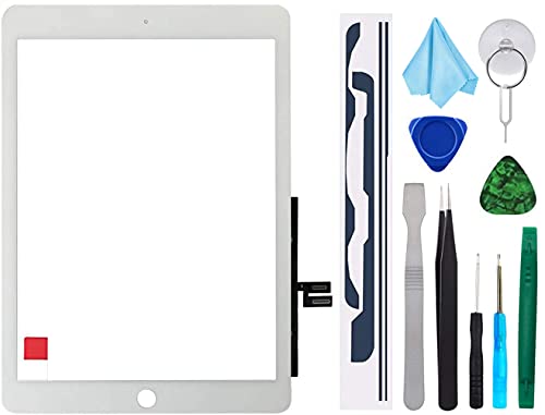 T Phael White Touch Screen Replacement for iPad 7th 8th Generation Digitizer 2019 2020 10.2'' 7th 8th Gen A2197 A2198 A2200 A2270 A2428 A2429 A2430(NO Home Button)