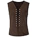 Produktbild LIMITA Vintage mittelalterlichen Herren Schnürwesten Ärmellose Einfarbige Renaissance-Weste Gotik Westen