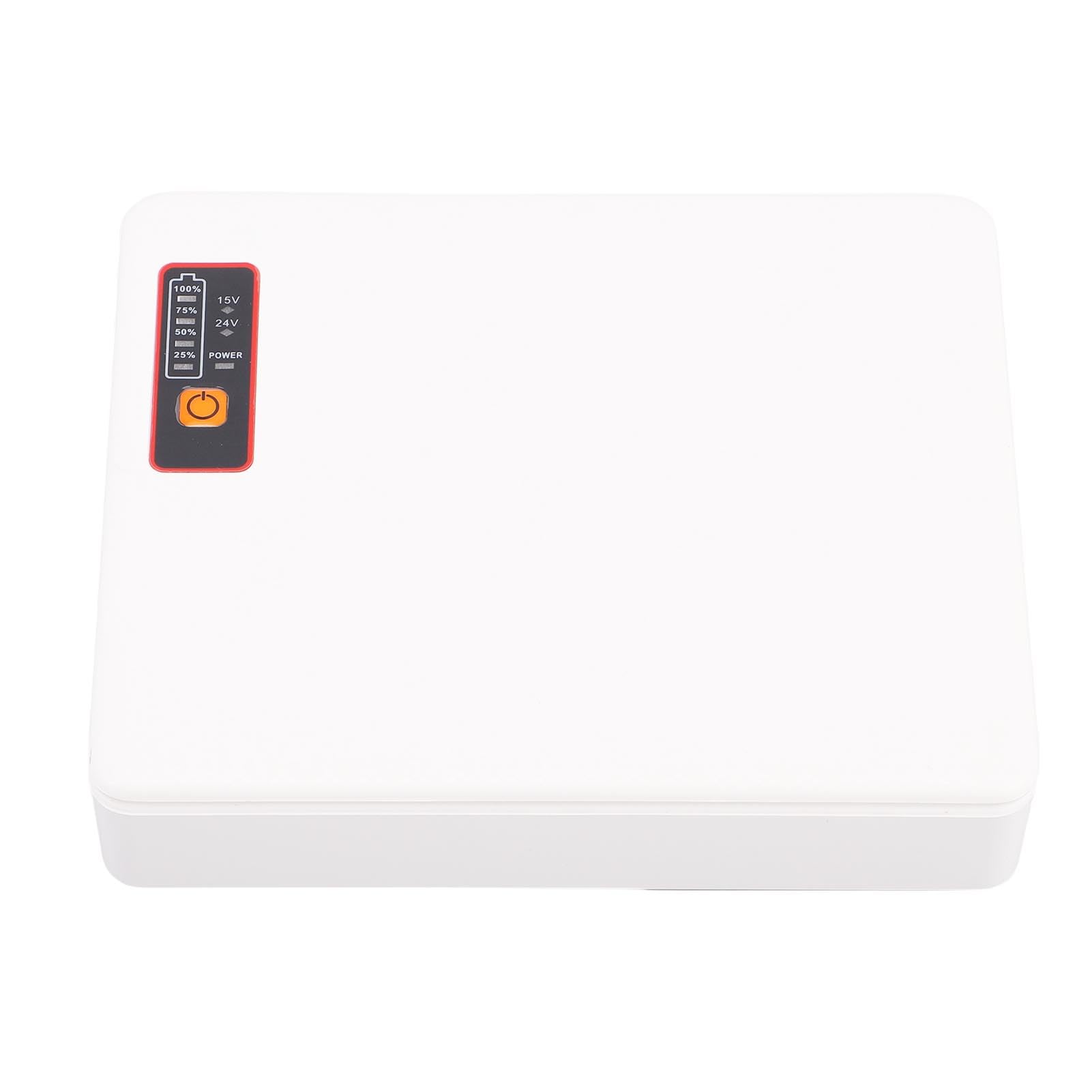 Mini UPS DC Batería de Respaldo Fuente de Alimentación Ininterrumpida 20800mAh ABS 18W para Enrutador Módem Cámara con USB Tipo C PoE Enchufe de la UE para Red de Oficina en Casa (Estándar