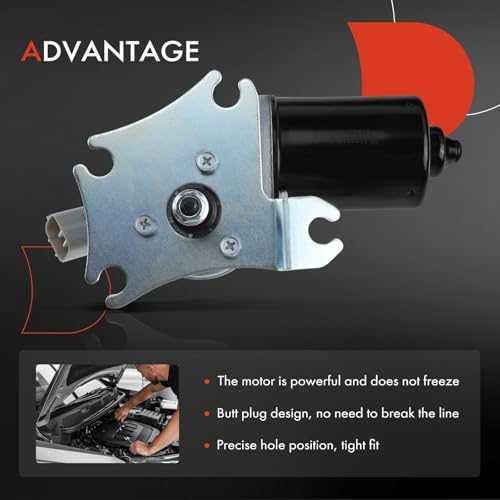 Image of A-Premium Front Windshield Wiper Motor Compatible with Toyota | for Toyota Corolla 1993 1994 1995 1996 1997, 5-Pin