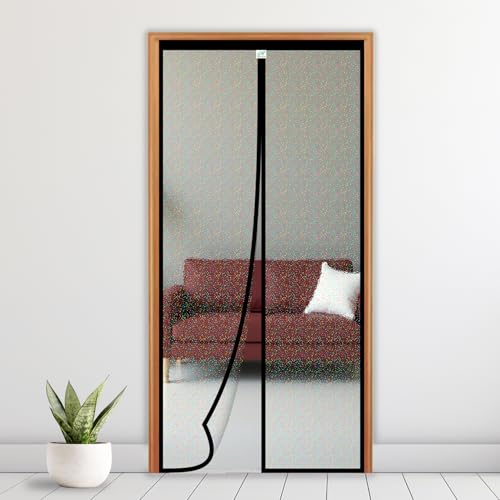 Image of Turtlegrip Thermal Door Screen | Magnetic AC Curtain | Translucent Glitter Finish | Dust & Insect Protection | (205x100 cm) | Non-Customizable