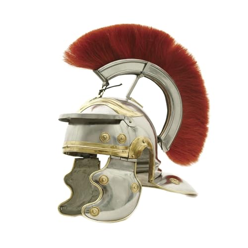 SZCO Supplies Crest Roman Centurion Helmet, red/ bronze, one size (910978)