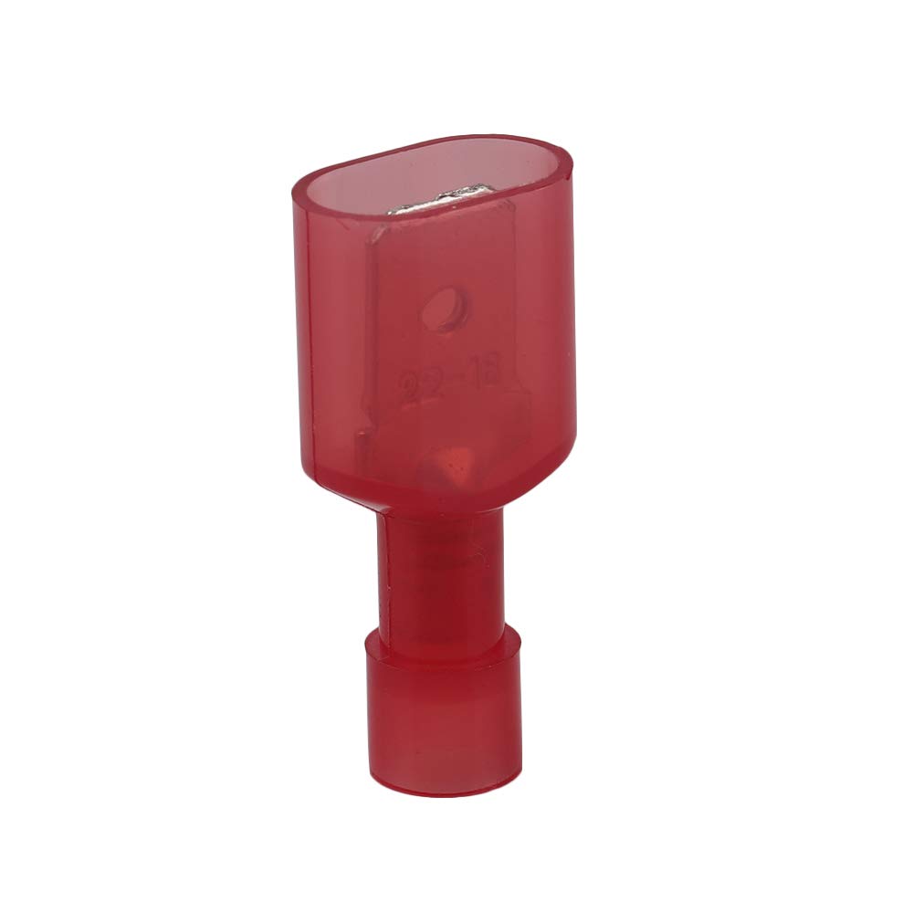 50 Stuks Rode Kabelverbinders – 0,5–1,0 Mm² / 22-18 AWG – Snelsplitklemmen Voor Elektrische Verbindingen
