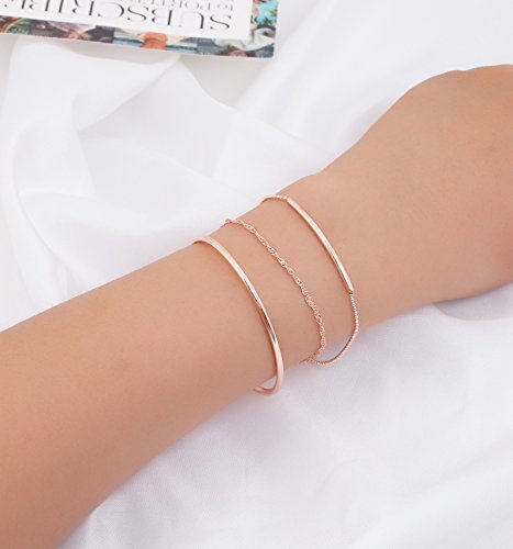 Layered Bracelet Set Assorted Beaded Bracelet Multiple Stackable Wrap Bangle Jewelry Adjustable4