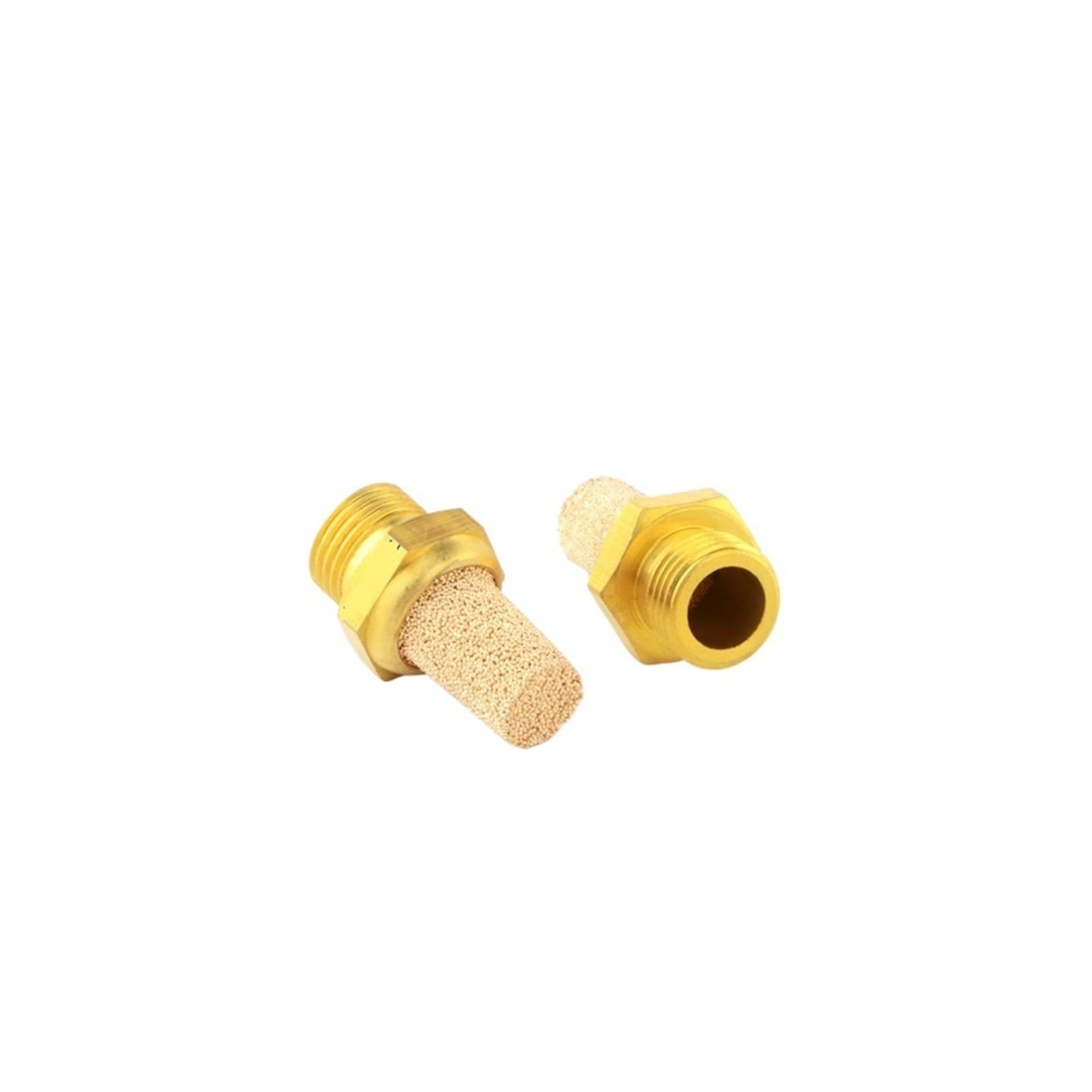 Silencieux pneumatiques en laiton Silencieux d'air pneumatique M5 1/8 1/4 3/8 1/2 3/4 1 10 pièces/lot, échappement d'air en laiton 10 bars(1")