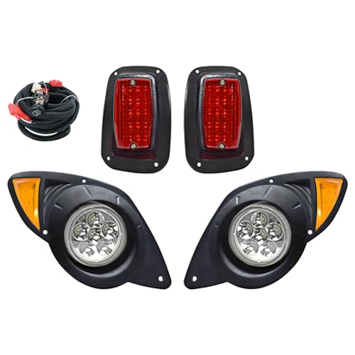 Red Hawk LGT-451L Light Kit Compatible With/Replacement For Yamaha Drive2 12 Volt Golf Carts