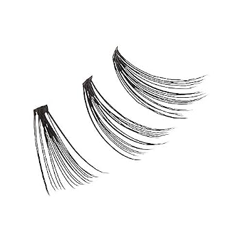 iENVY 20D Extension Cluster Individual Lashes (Long, 2 Pack) Flat Root Seamless Application Perfect for DIY Lash Extension