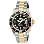 Invicta-Stainless-Steel-Pro-Diver-Analog-Black-Dial-Unisexs-Watch-26973-Band-ColorTwo-Tone