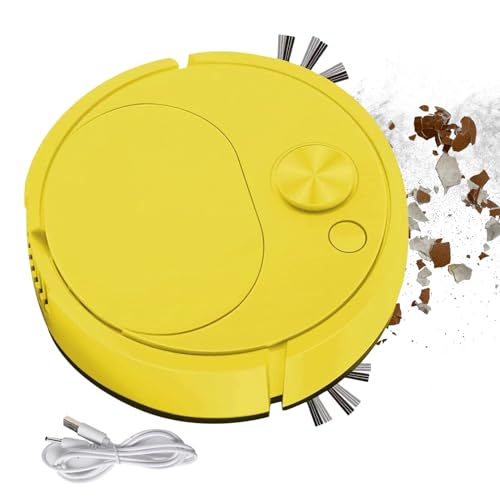 lyanny Aspirapolvere robot Aspirapolvere automatico ultrasottile robotico | Aspirare, spazzare e pulire | Robot lavapavimenti intelligente per di animali domestici e pavimenti duri