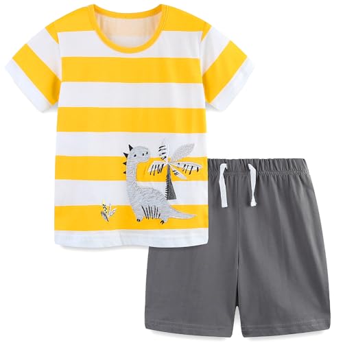 Image of Bumeex Toddler Boys Cotton Clothing Sets Short Sleeve Tee and Shorts