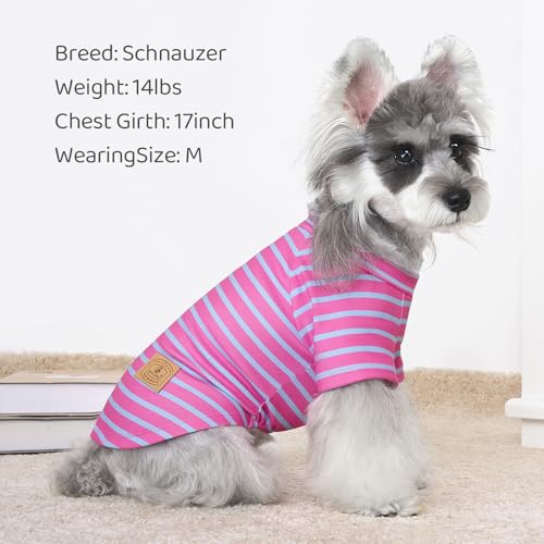Image of 4 Pack Dog Sweaters Comfy Dog Clothes with Sleeves Puppy Shirts Pullover Pet Sweatshirt for Small Medium Large Dogs Boy Girl Doggy Outfits Cat Apparel, Purple, M
