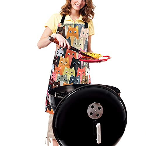 Sosolong Adjustable Waterproof Apron, Apron With 2 Pockets Cooking Kitchen Aprons For Women Men Chef, Adult Gifts #TOP3