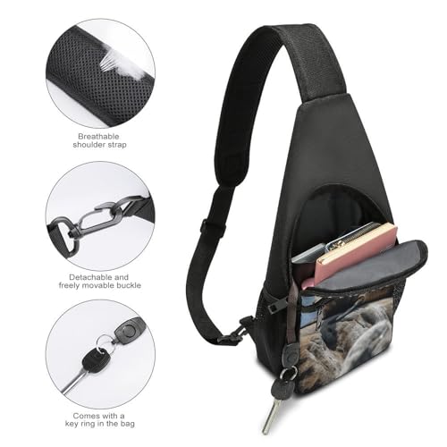 Morral tipo slig liviano para senderismo y viaje miniatura 4