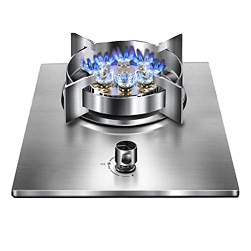 Cuisinière À Gaz 1 Brûleur, 7.2kw9 Cavité Haute Flamme Support De Casserole En Fonte, Cuisinière Indépendante, Allumage Automatique En Acier Inoxydable Tourbillon Économie D'énergie (Size : NG)