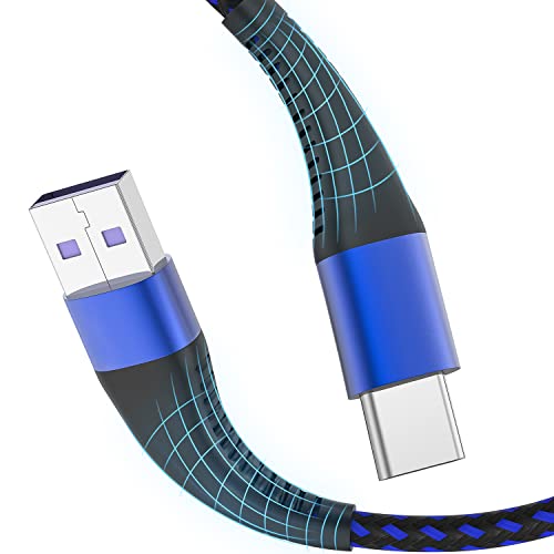Usb C Cable, 3Pack 3Ft Type C Charger 3A Fast Charging, Usb A To Usb-C Cable Phone Charger Cord 3Foot Nylon Braided For Samsung Galaxy S21 S20 S10 S9 S8, A10E A20 A50, Note 20 10 9 8, Lg V50 V40 G8 #TOP2