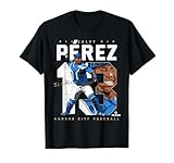 Number and Portrait Salvador Perez Kansas City MLBPA T-Shirt