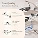 TruVision Readers 3 Pk - Gunmetal Metal Frames and Clear Acrylic Lenses 2.00