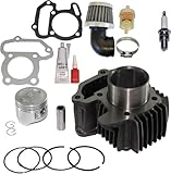 TOP NOTCH PARTS Piston Cylinder GASKETS Rings PIN Clips KIT FITS Yamaha YFM 80 Raptor 80 2002 2003 2004 2005 2006 2007 2008