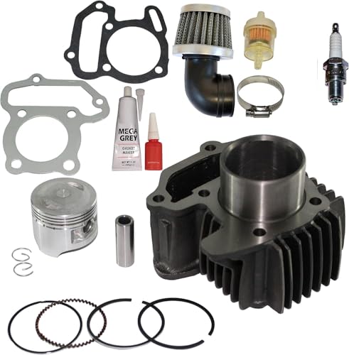 TOP NOTCH PARTS Piston Cylinder GASKETS Rings PIN Clips KIT FITS Yamaha YFM 80 Raptor 80 2002 2003 2004 2005 2006 2007 2008