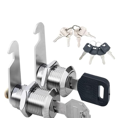 5/20sets Metal Rotary Key Switch Push Button Lock Switch Latching Cylinder Cabinet Security Locker 1Pcs(Different Key 25mm,5 Sets)