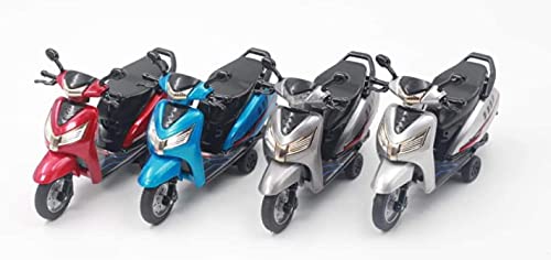 Image of CENTY Toys Bestiva Blue Colour Scooty Toy - Pull Back Action- Rear Wheel Suspension Moves - Seat Opens - Pull Back Action That Can Change To Free Wheel, 3-12 years
