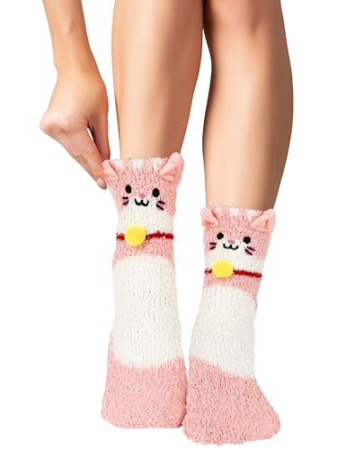 Benefeet Sox Womens Fuzzy Socks Girls Cute Cozy Soft Socks Funny Silly Comfy Fluffy Slipper Socks Thick Plush Sleeping Socks3