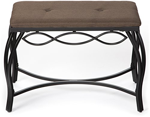 Get Popular Offer Mango Steam Rectangle Shoe Bench - Vanity Seat/Dressing Stool/Makeup Chair - Mocha Brown