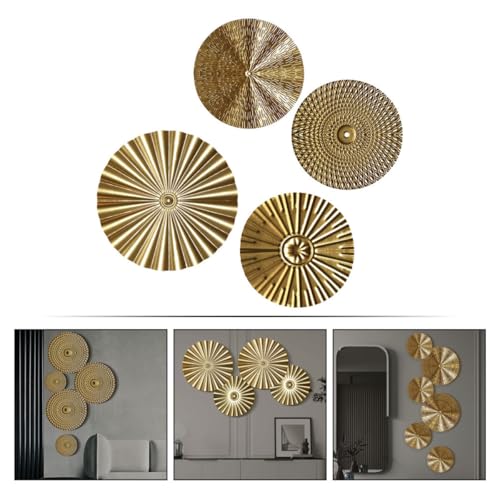 Décoration murale métal doré salon objet design moderne - 7