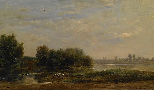 Impression d'art mural de Charles François Daubigny tableau vintage de haute qualité