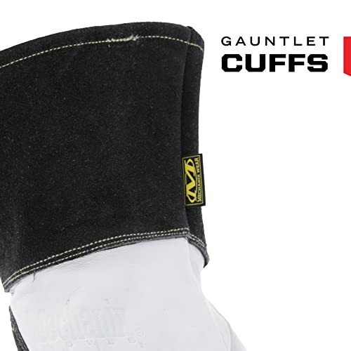 Mechanix Wear: Pulse Tig Welding Gloves, Durahide Goat Leather, Work Gloves With Glide Resistance, Added Durability, Rollover Fingertips For Improved Dexterity, Safety Gloves (White, Small) #TOP7