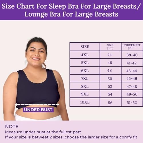 Image of Adira | Plus Size Sleeping Bra for Women | Plus Size Bra | Slip On Bras to Wear at Home | Comfortable Bra | Wirefree & High Coverage | Sleep Support | Avoids Stretch Marks | Pack of 2