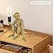 SHATUOA Monkey Wall Lamp, Monkey Shape Wall Light Vintage Retro Table Lamp for Bedroom, Office, Vintage Resin Hemp Rope Wall Light Industrial Retro Edison Wall Lamp Fixture (Style1)