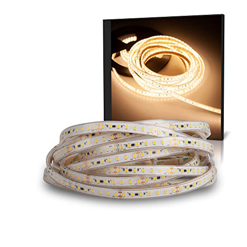 Mextronic LED-Streifen/Sauna-LED-Band: Hitzebeständig, 48W, 24V, 5 Meter [Energieeffizienzklasse F]