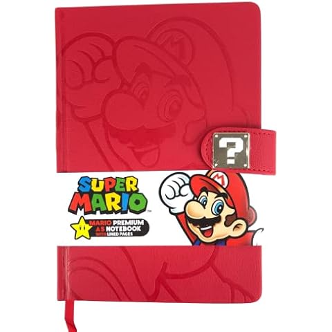 Cup of Tees Super Mario A5 Premium Red Note Book, Multi Cover