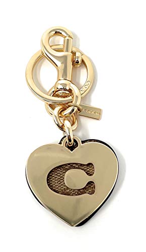 Coach Signature Hearts Keyring Keychain - #91478 #TOP1