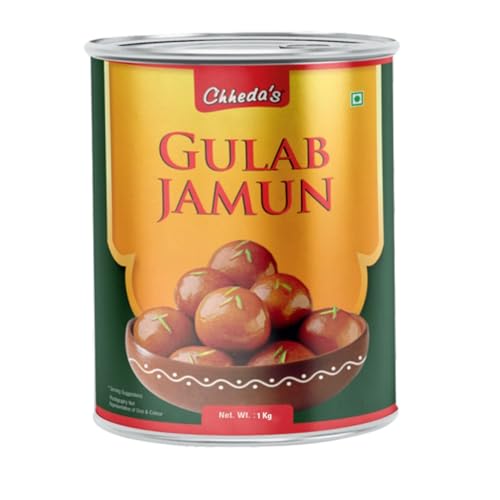Image of Chheda's - Gulab Jamun - Indian Sweets - Tin Sweets - Festive Gift Pack - 1000 Gm Pack of 12