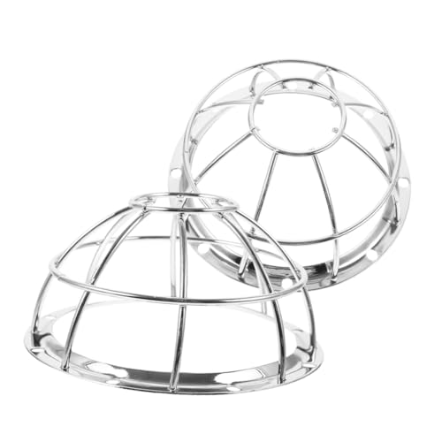 Cubierta Protectora para sensor de humo de acero inoxidable, 2 piezas plata 2