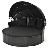 RELAX4LIFE Round Outdoor Daybed