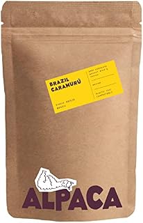 Alpaca Coffee - Brazil Caramurú 1kg | Single Origin Whole Bean Coffee, Plastic Free Coffee, Notes of Dark Chocolate, Walnut Whip, Toffee, Suitable for French Press, Filter, Espresso Machines