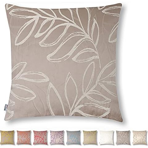 Neutex for you! Salvia 470424 Decorative Cushion Cover for Sofa Cushion, 38 x 38 cm (H x W), Made in Germany, Oeko-Tex Standard 100, Brown Cover